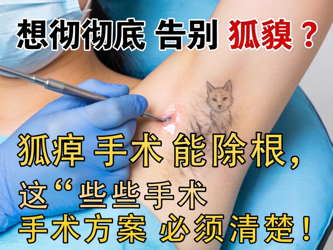 想彻底告别狐臭？狐臭手术能除根，这些手术方案必须清楚！