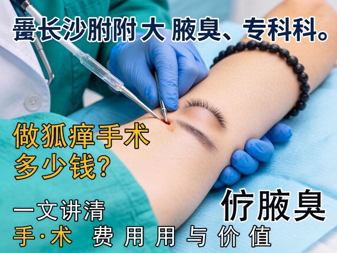 长沙附大腋臭专科,做狐臭手术多少钱?一文讲清手术费用与价值 长沙附大腋臭专科,做狐臭手术多少钱?一文讲清手术费用与价值