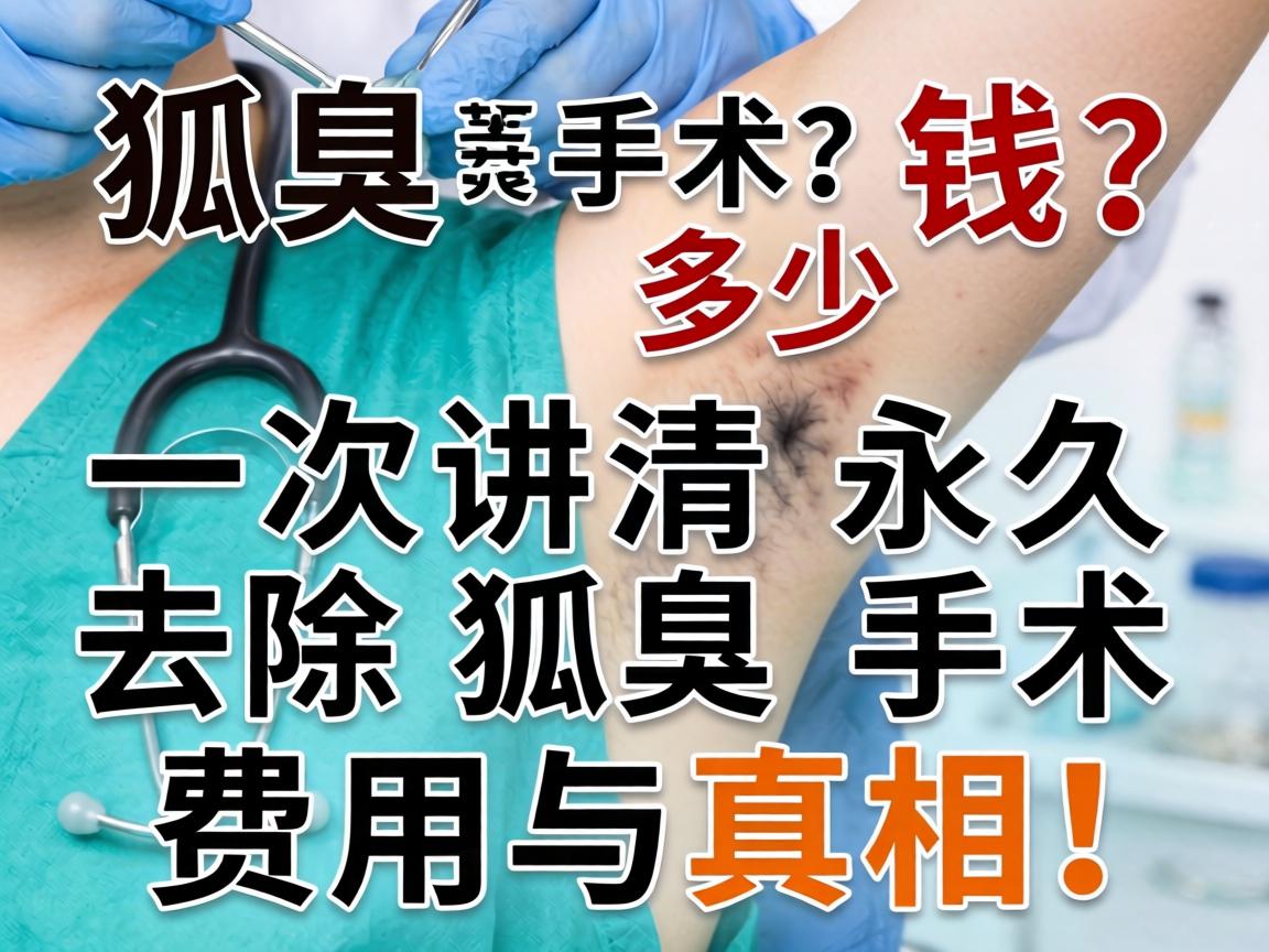 狐臭手术多少钱？一次讲清永久去除狐臭手术的费用与真相！