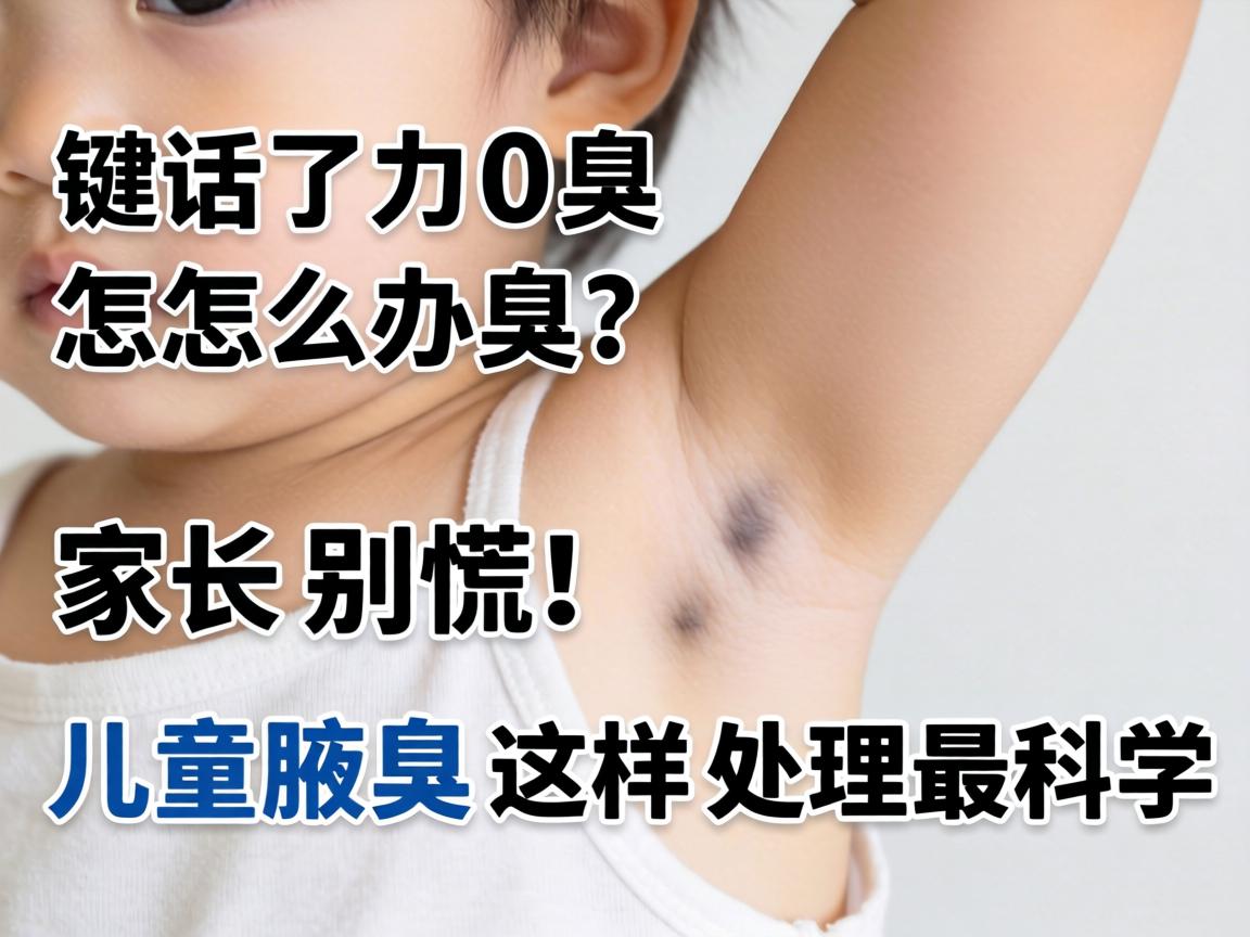 10岁儿童腋臭怎么办？家长别慌！儿童腋臭这样处理最科学