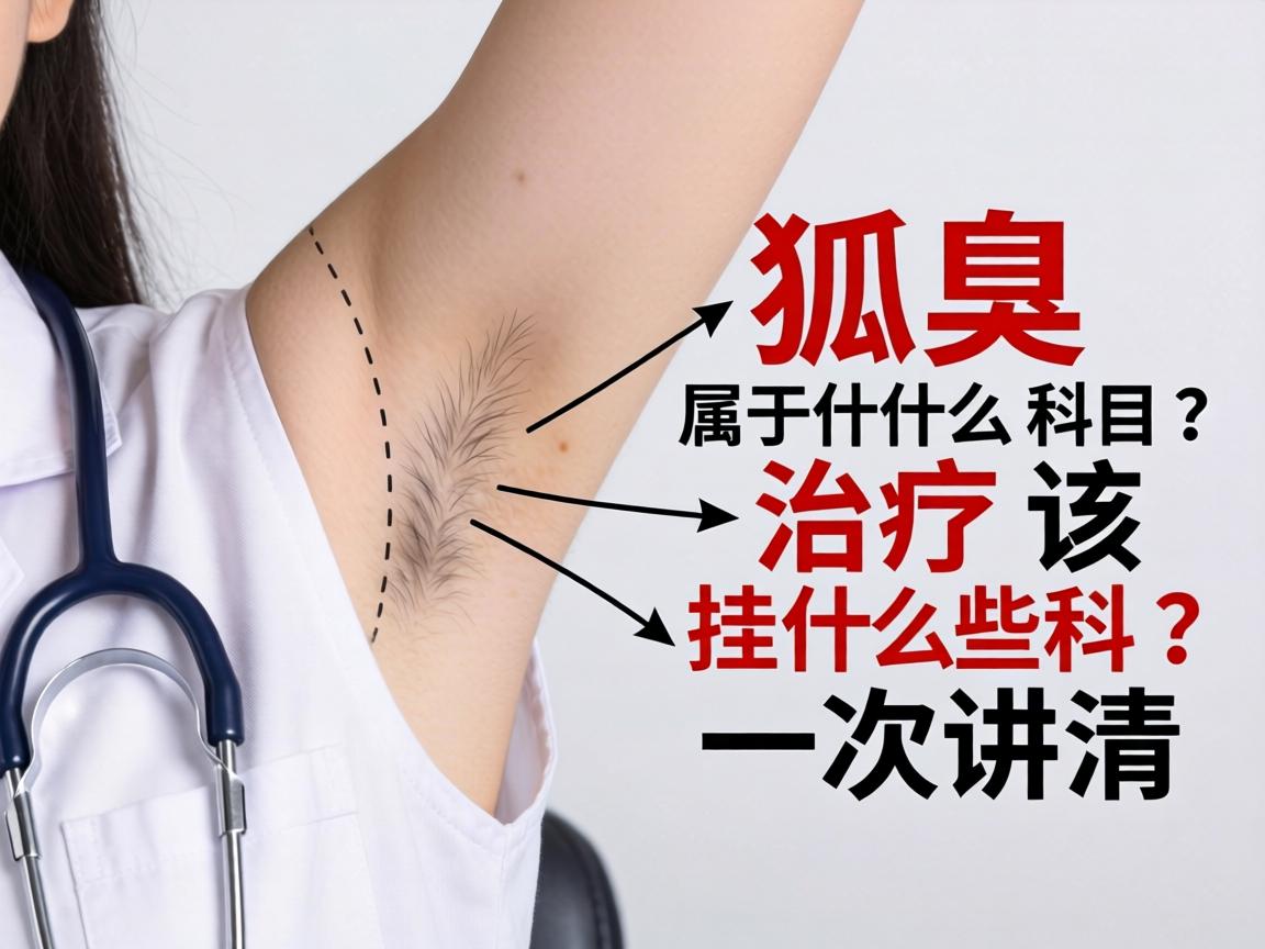 狐臭属于什么科目？狐臭治疗该挂什么科？一次讲清