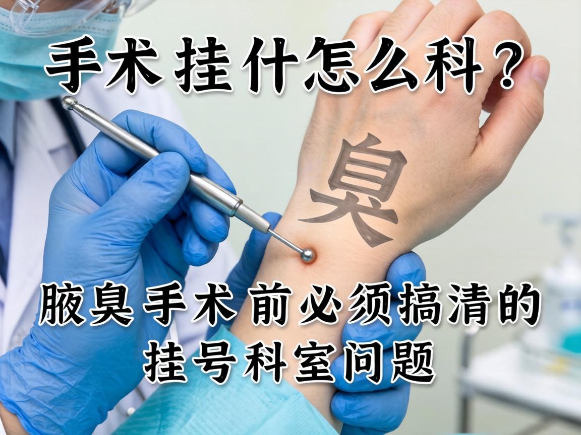 腋臭手术挂什么科？腋臭手术前必须搞清的挂号科室问题
