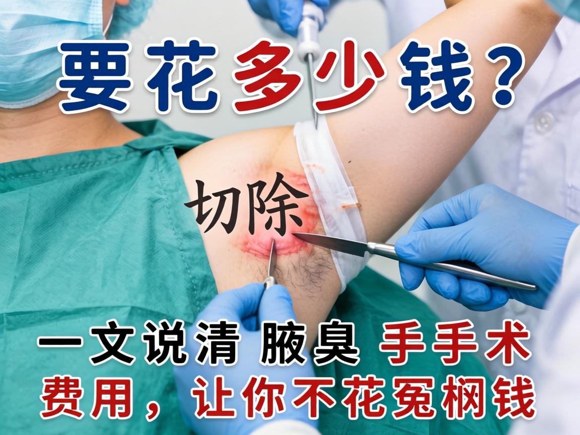 腋臭切除手术要花多少钱？一文说清腋臭手术费用，让你不花冤枉钱