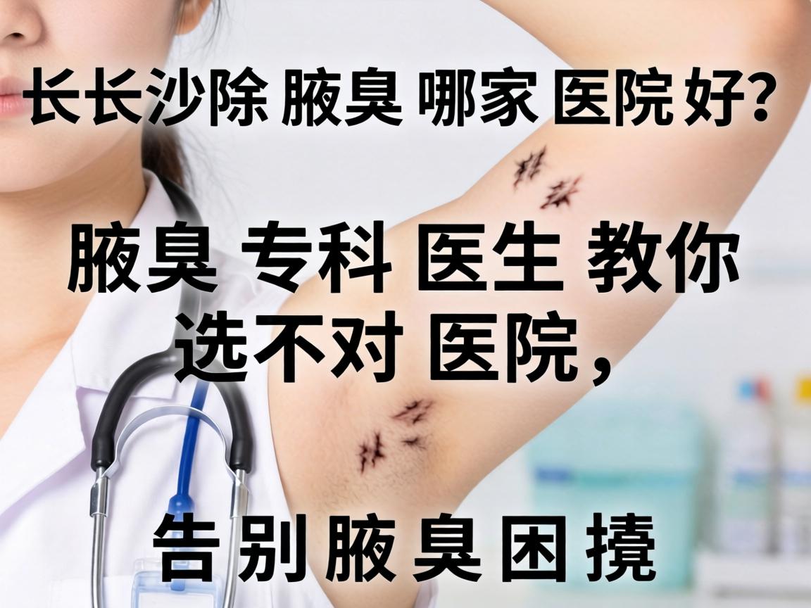 长沙除腋臭哪家医院好？腋臭专科医生教你选对医院，告别腋臭困扰