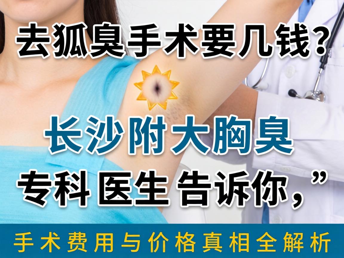 去狐臭手术要几钱?长沙附大腋臭专科医生告诉你,手术费用与价格真相全解析 去狐臭手术要几钱?长沙附大腋臭专科医生告诉你,手术费用与价格真相全解析