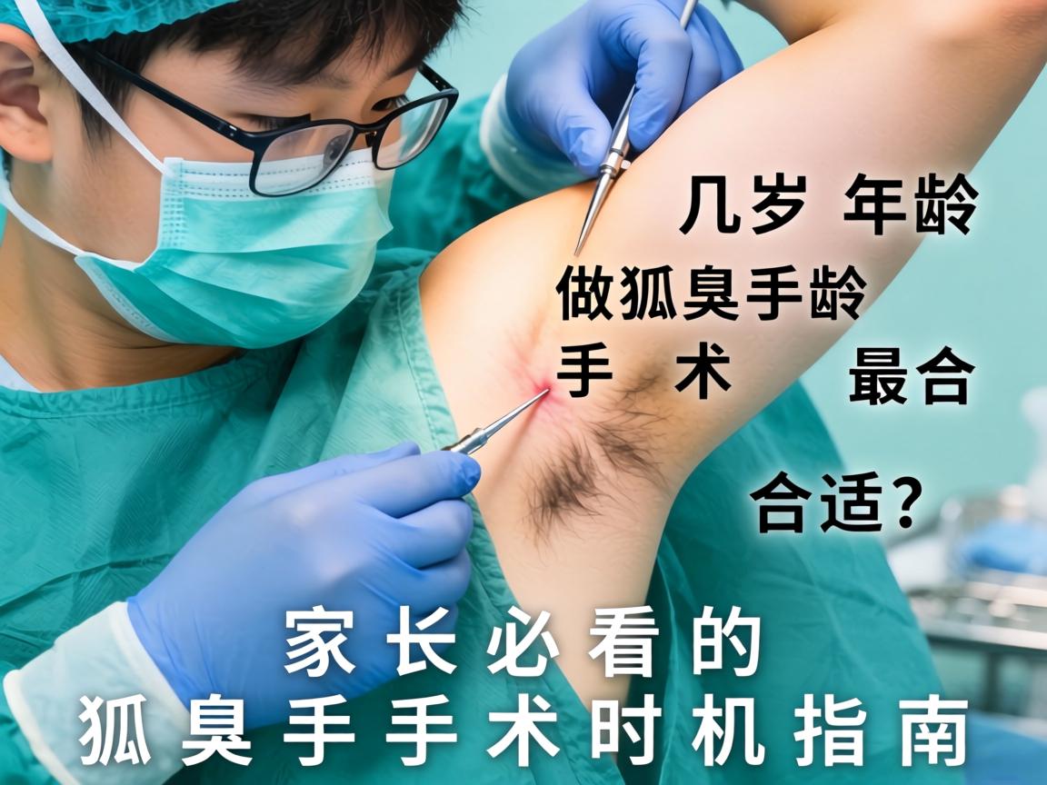 青少年狐臭手术年龄，几岁做狐臭手术最合适？家长必看的狐臭手术时机指南