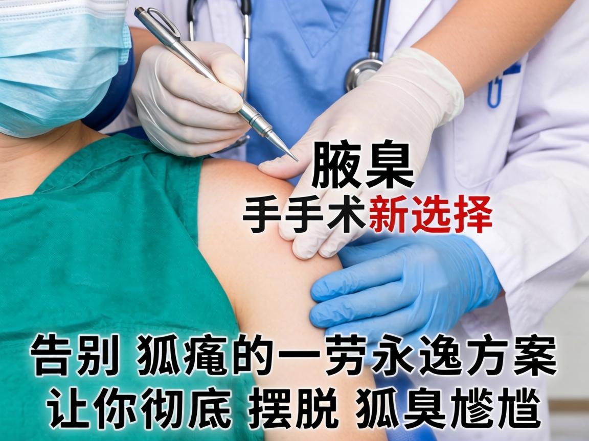 腋臭手术新选择，告别狐臭的一劳永逸方案，让你彻底摆脱狐臭尴尬