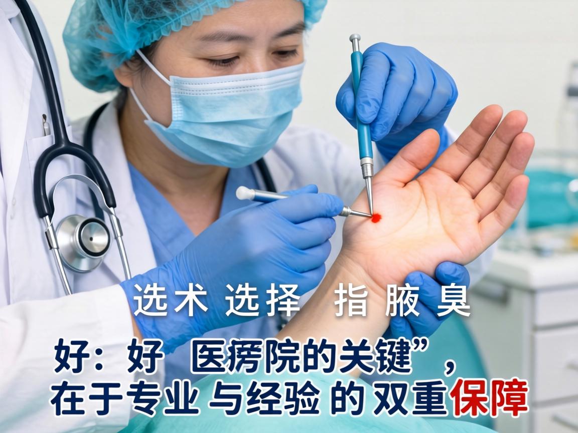 腋臭手术医院选择指南，好医院的关键，在于专业与经验的双重保障