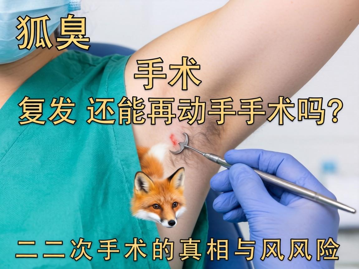 狐臭手术复发还能再动手术吗?二次手术的真相与风险 狐臭手术复发还能再动手术吗?二次手术的真相与风险