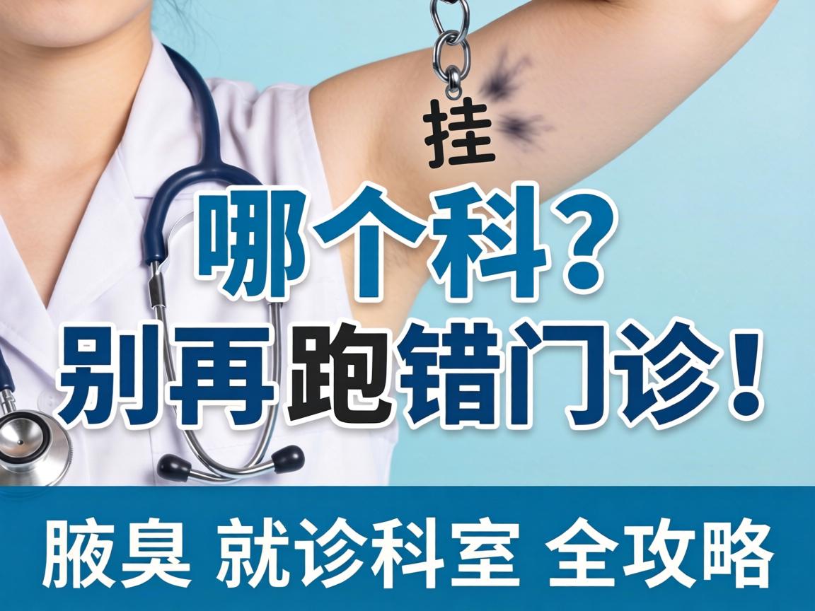 腋臭挂哪个科？别再跑错门诊！腋臭就诊科室全攻略
