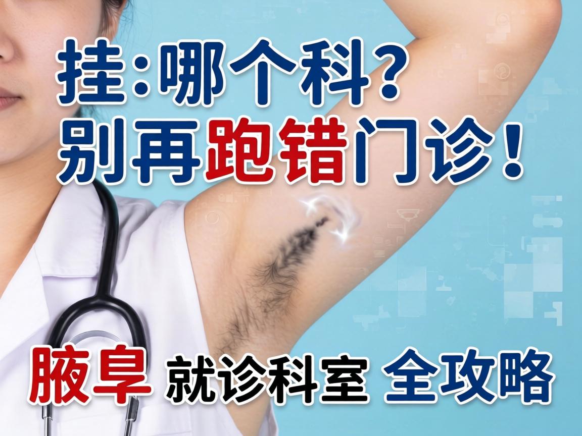 腋臭挂哪个科？别再跑错门诊！腋臭就诊科室全攻略