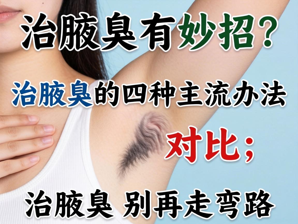 治腋臭有妙招？治腋臭的四种主流办法对比，治腋臭别再走弯路