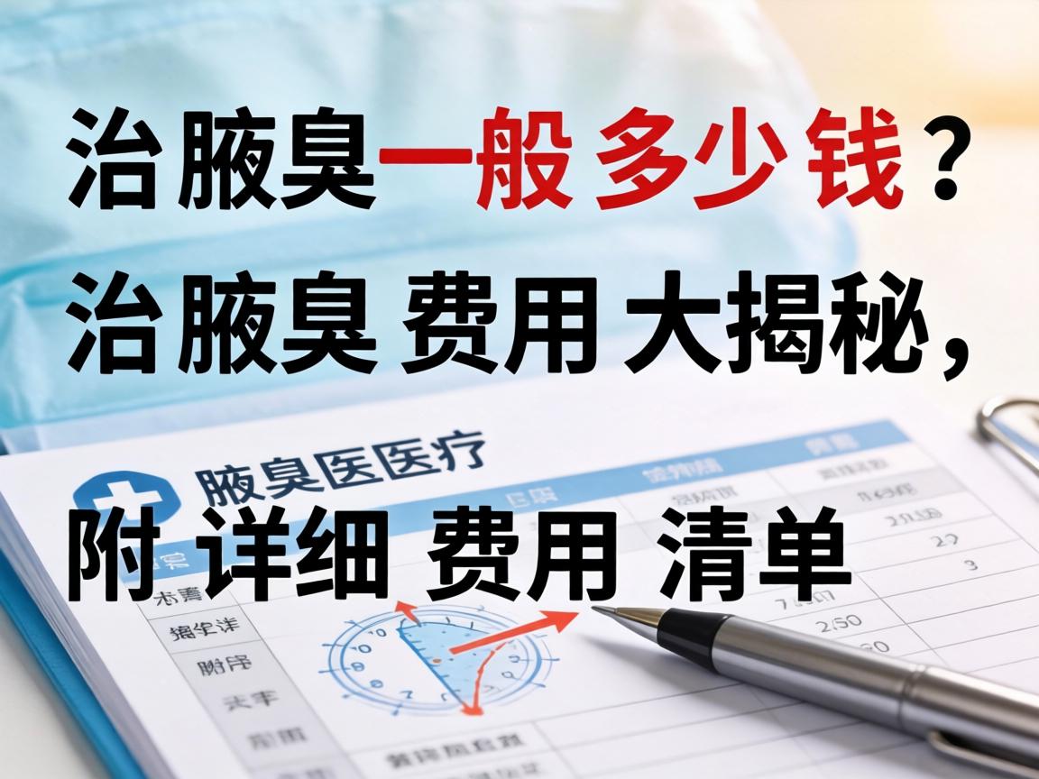 治腋臭一般多少钱？治腋臭费用大揭秘，附详细费用清单