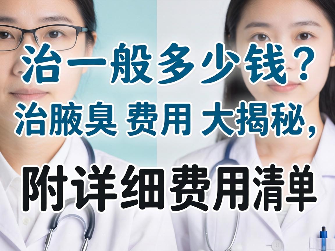 治腋臭一般多少钱？治腋臭费用大揭秘，附详细费用清单