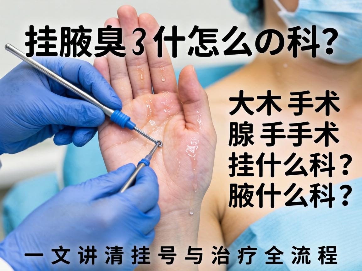 腋臭手术挂什么科?大汗腺手术挂什么科?一文讲清挂号与治疗全流程 腋臭手术挂什么科?大汗腺手术挂什么科?一文讲清挂号与治疗全流程
