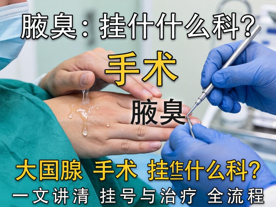腋臭手术挂什么科?大汗腺手术挂什么科?一文讲清挂号与治疗全流程 腋臭手术挂什么科?大汗腺手术挂什么科?一文讲清挂号与治疗全流程