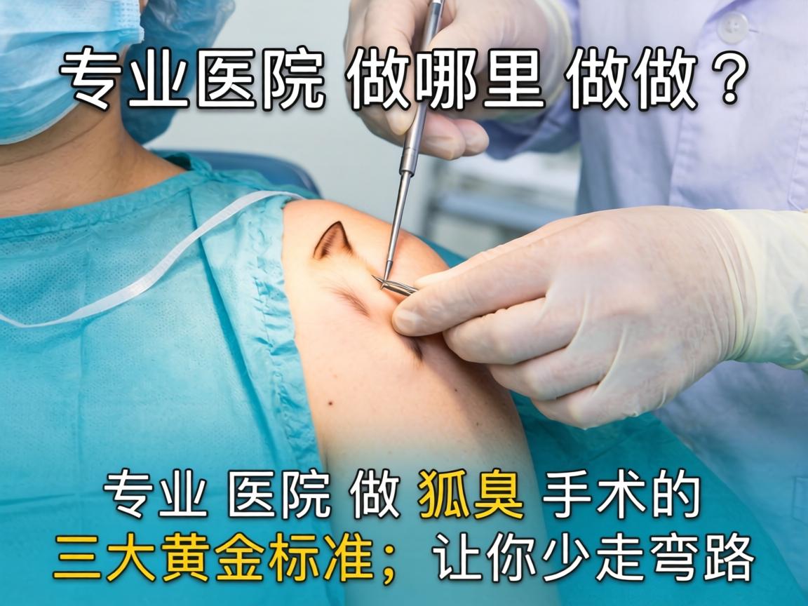 长沙狐臭手术哪里做?专业医院做狐臭手术的三大黄金标准,让你少走弯路 长沙狐臭手术哪里做?专业医院做狐臭手术的三大黄金标准,让你少走弯路