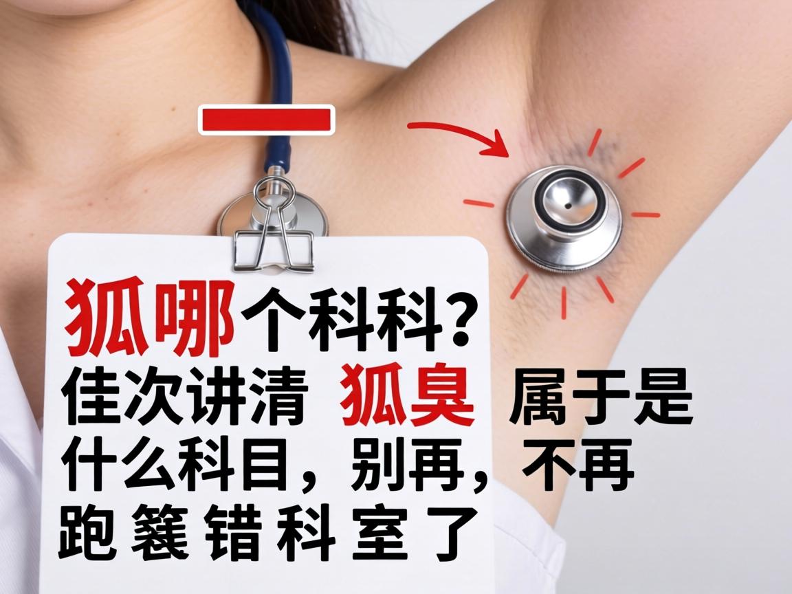 狐臭该挂哪个科？一次讲清狐臭属于什么科目，别再跑错科室了