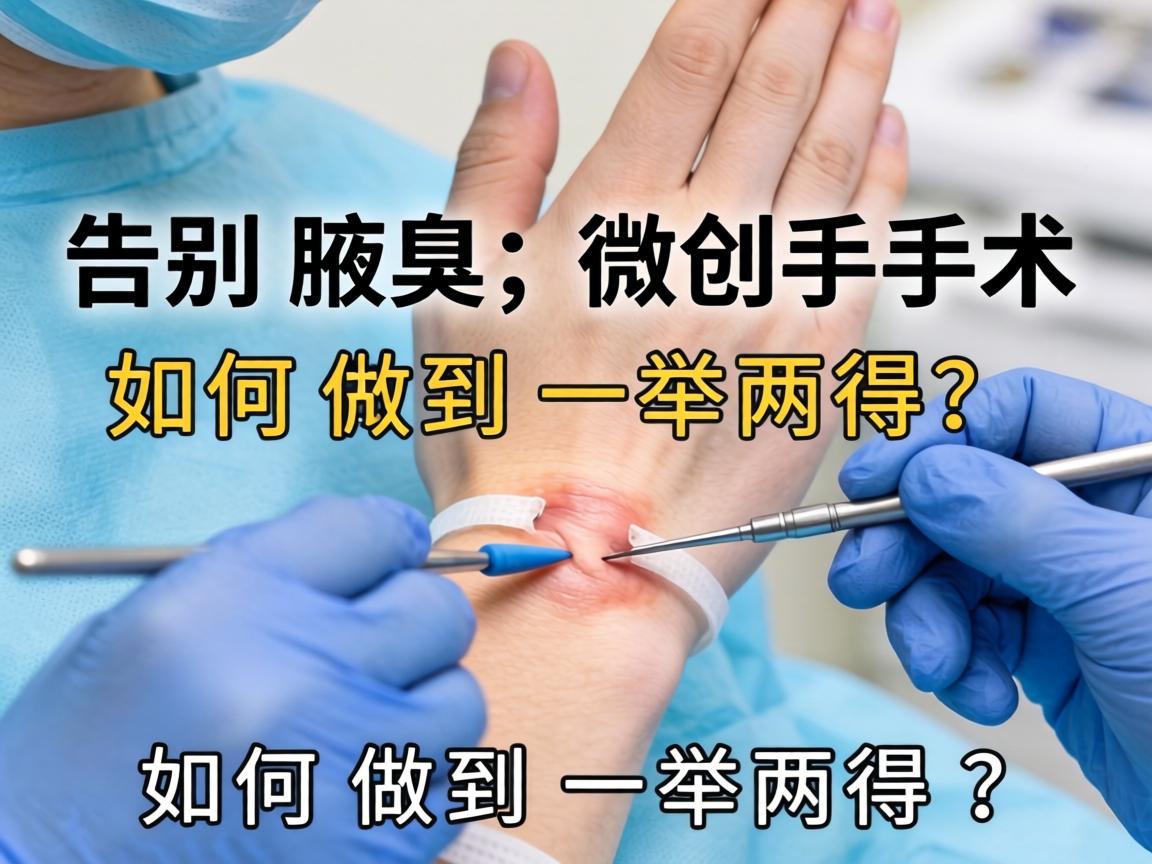 腋臭手术微创手术，告别腋臭，微创手术如何做到一举两得？