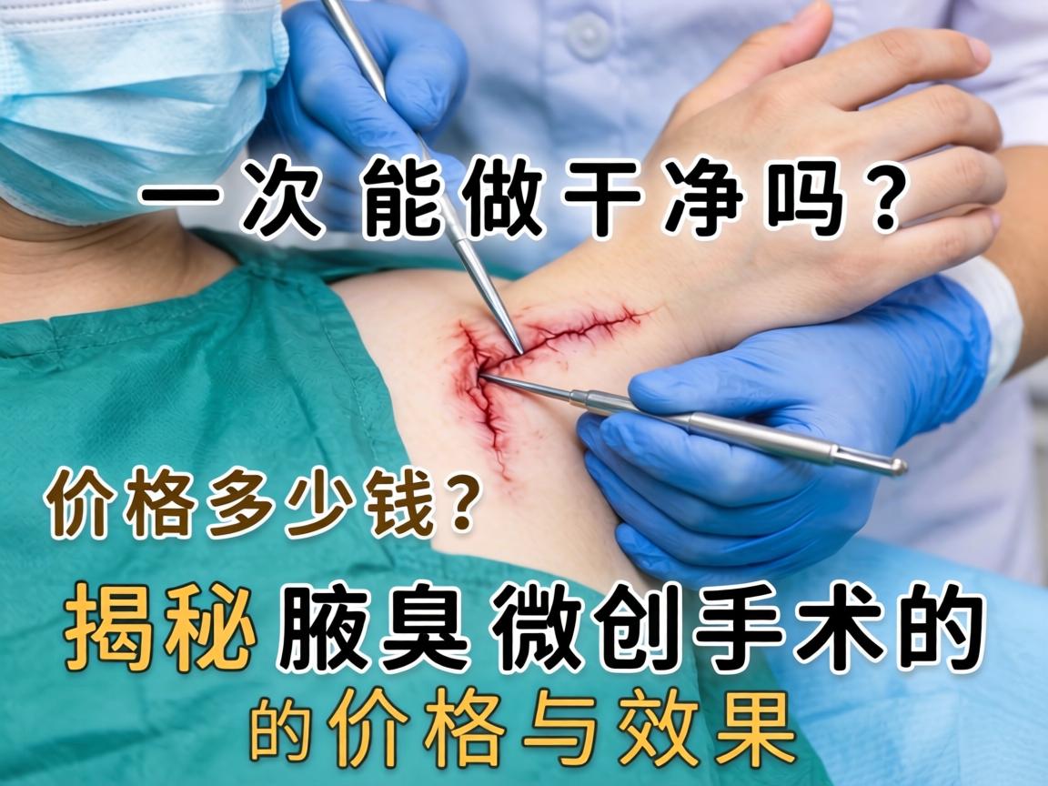 腋臭微创手术一次能做干净吗？价格多少钱？揭秘腋臭微创手术的价格与效果