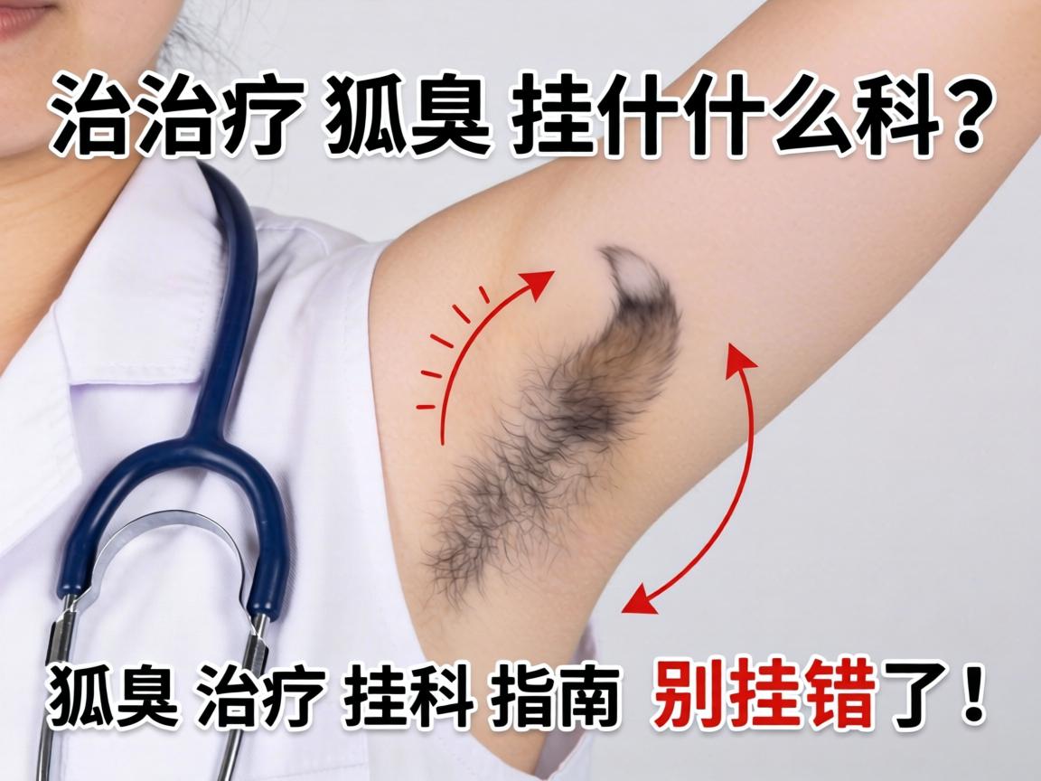 治疗狐臭挂什么科？狐臭治疗挂科指南，别挂错了！