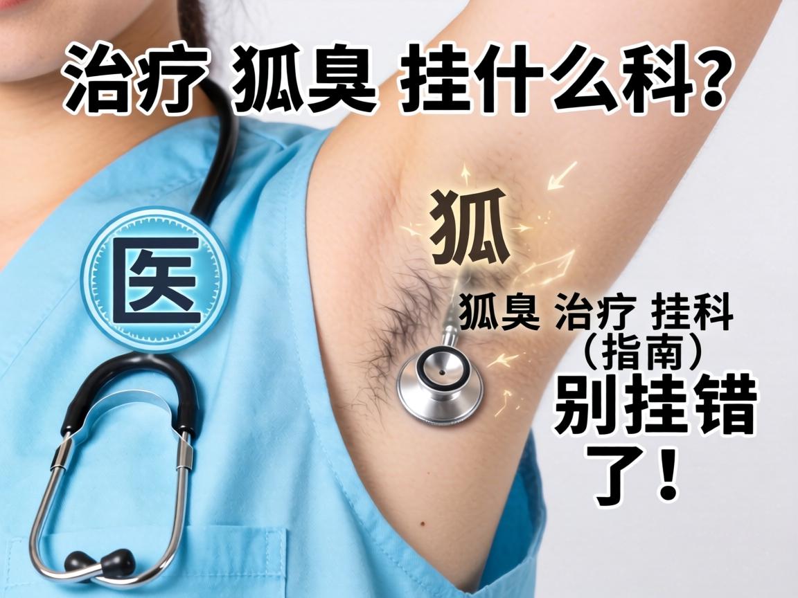 治疗狐臭挂什么科？狐臭治疗挂科指南，别挂错了！
