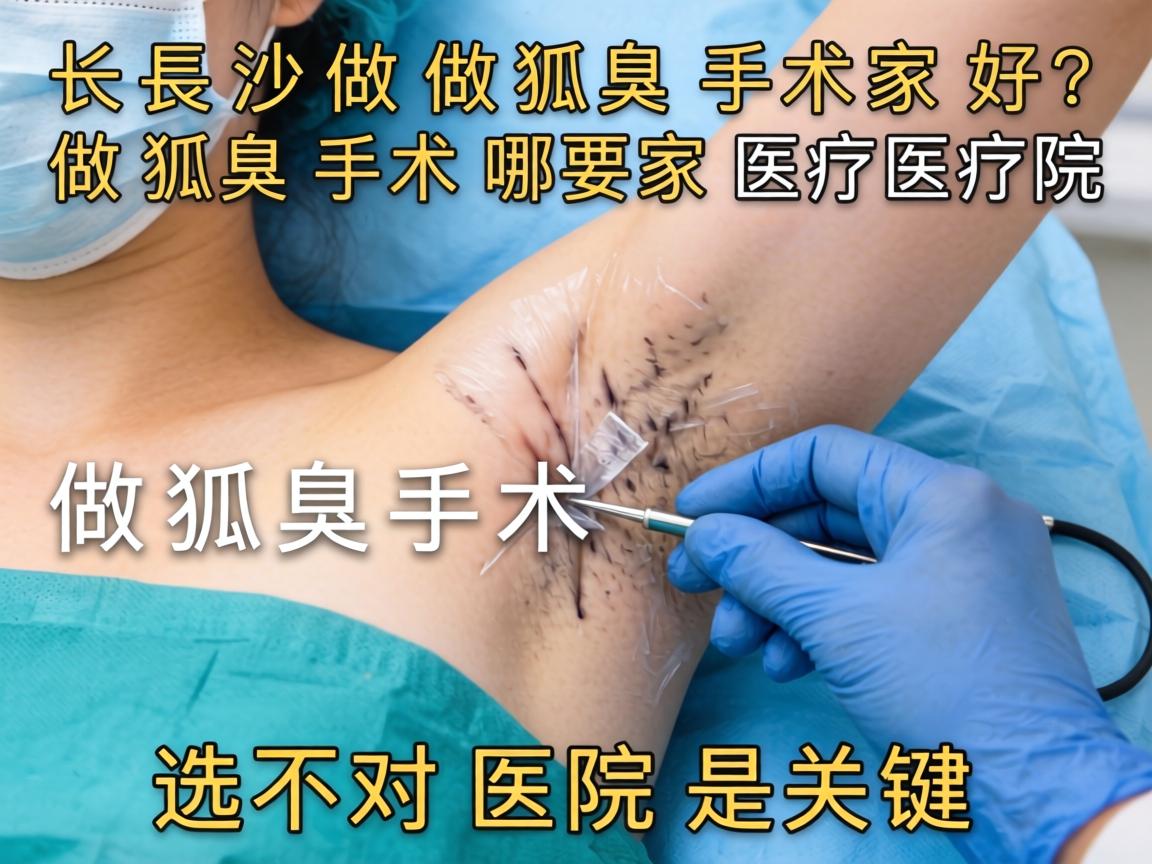 长沙做狐臭手术医院哪家好？做狐臭手术选对医院是关键