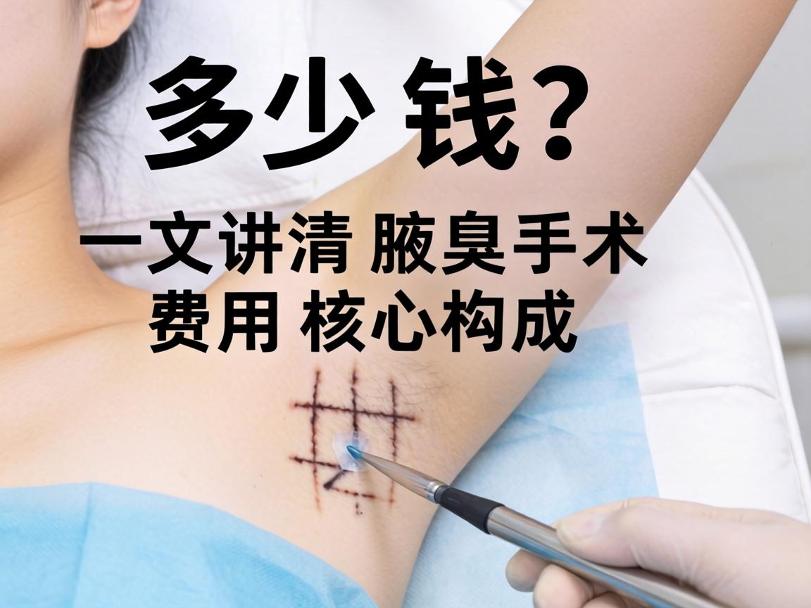 做腋下手术多少钱？一文讲清腋臭手术费用核心构成