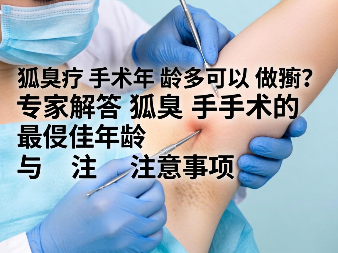 狐臭手术多大年龄可以做？专家解答狐臭手术的最佳年龄与注意事项