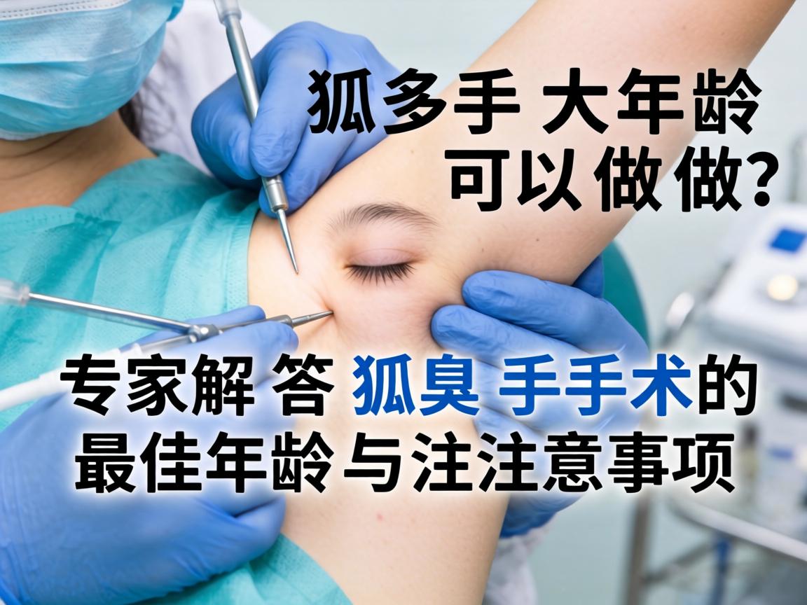 狐臭手术多大年龄可以做？专家解答狐臭手术的最佳年龄与注意事项