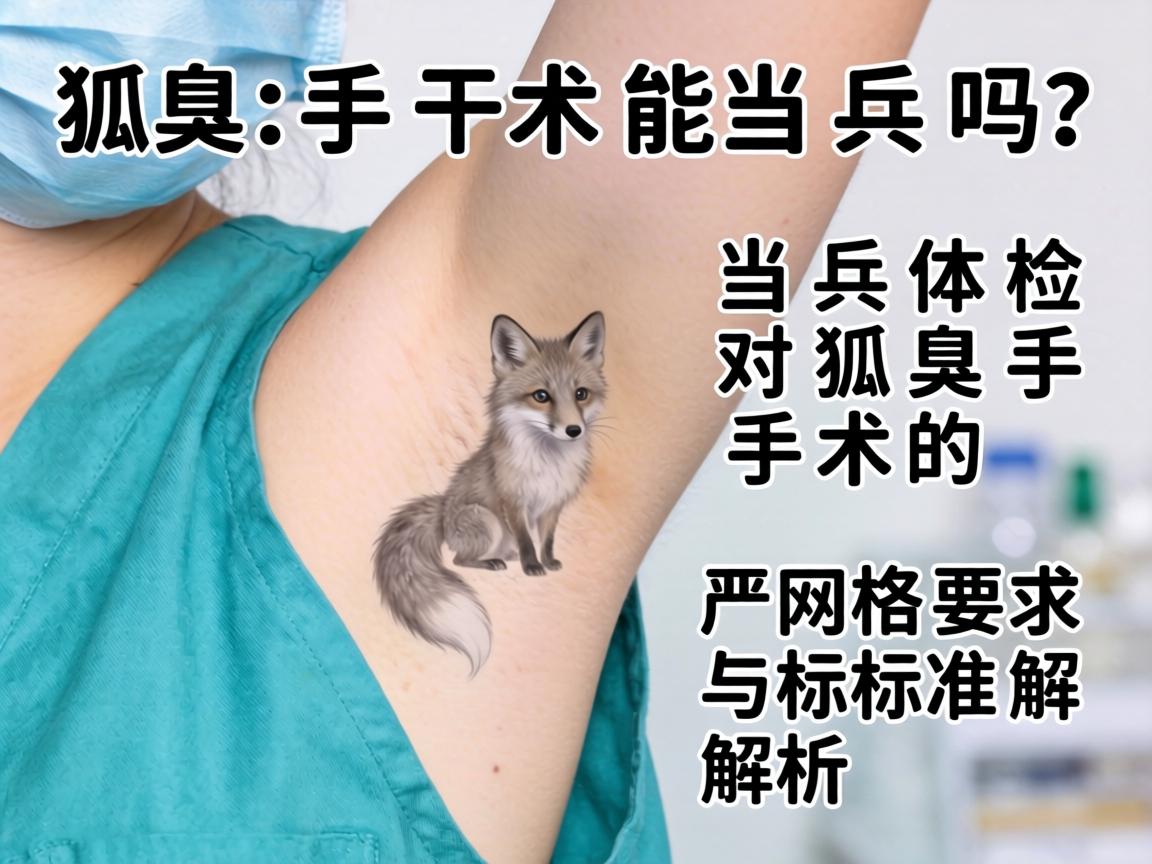 狐臭手术能当兵吗?当兵体检对狐臭手术的严格要求与标准解析 狐臭手术能当兵吗?当兵体检对狐臭手术的严格要求与标准解析