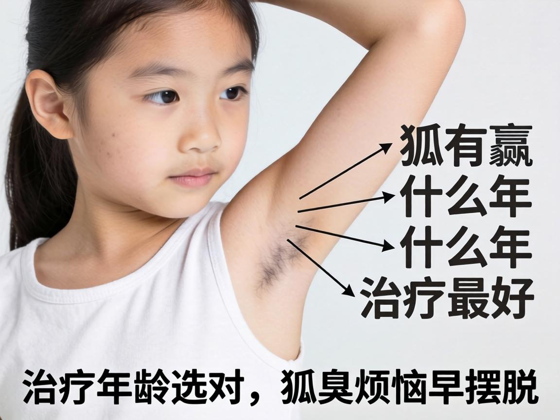 女孩有狐臭，什么年龄治疗最好？治疗年龄选对，狐臭烦恼早摆脱